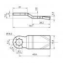 Bolt curve for postal lock RZ C2.0445 1