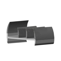 Combined rubber sealing strip RZ-22128, 78 mm, PVC/EPDM