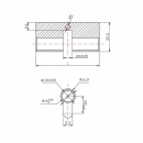 Cylinder mechanism key key RZ 30x50 ZnNi 1