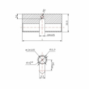 Cylinder mechanism 90 RZ 40x50 ZnSN, key-key, 5 laser keys 1 Cylinder mechanism 90 RZ 40x50 ZnSN, key-key, 5 laser keys 1