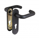 Fireproof handles RZ 1919.9005.125, 72 mm, black (set) 1