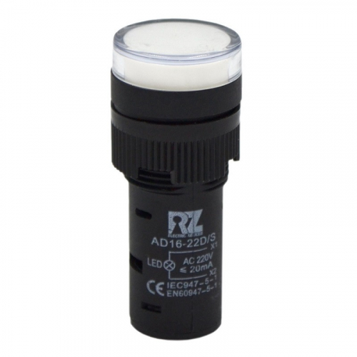 LED лампа 16 мм белая RZ AD16-22DS/W