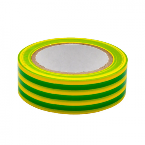 Insulating tape PVC 19 mm yellow green RZ PT131910GBL, length 10 m