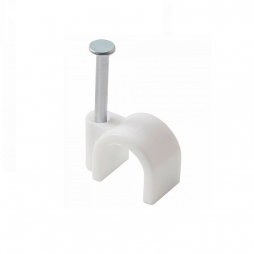 Cable fixing bracket RZ CC-R6, 6 mm, white, plastic