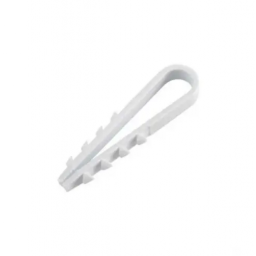 Herringbone dowel RZ FT-6, 6 mm, white, plastic