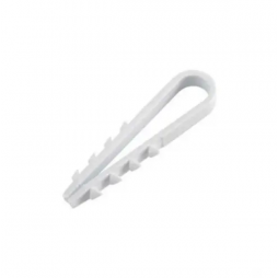 Clamping dowel 8 RZ FT-8, 8 mm, white, plastic