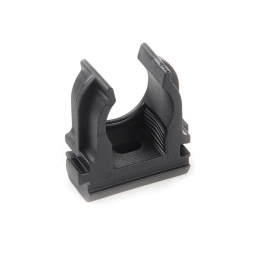 Clip for fixing corrugated pipe 16 mm RZ KG-16B, black, plastic