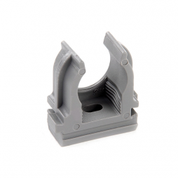 Fastening clip for corrugated pipe 16 mm RZ KG-16G, grey, plastic