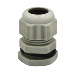Cable gland M20 RZ, IP68, plastic, gray, with nut