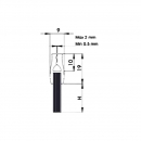 Universal brush gland RZ 730-V3-30, H=30 mm 2