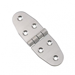 Symmetrical stainless steel hinge RZ H40.120.SS, 40×120 mm, oval