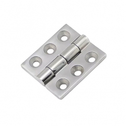 Stainless steel overlay hinge RZ H6980.SS.0.1, 69x80 mm, thick