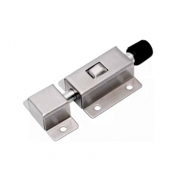 Stainless steel door latch RZ LS70.SS, spring-loaded, push-button operated