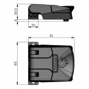Петля-замок Industrilas 2651-430032, компактная, полиамид, 85х91 мм, 180°, чёрная 4 Петля-замок Industrilas 2651-430032, компактная, полиамид, 85х91 мм, 180°, чёрная 4
