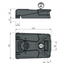 Hinge Lock Industrilas 2651-440000-00, polyamide, 123х90 mm, 180°, black 5