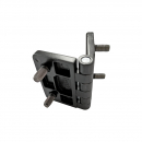 Furniture hinge black RZ H5076.1.2.3, Zn alloy, 50x76 mm, 180°, 4 built-in screws 2