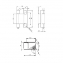 Concealed hinge for electrical cabinet RZ 3044-330 1