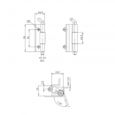 Consealed hinge for switchboard RZ 3049-351 2