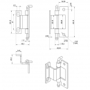 Hinge for electrical cabinets RZ 446-V2 1