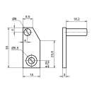 Right-hand concealed hinge RZ H02 R 3