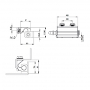 Interior hinge RZ H409C, welded on screws 2