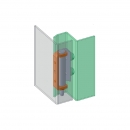 Interior hinge RZ H409C, welded on screws 1