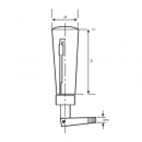 Revolving  handle with swivelling bolt M10 RZ EVS 13 1