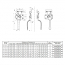 Swivel handles for sealed doors RZ H102.1R.SS, stainless steel, right-handed 4 Swivel handles for sealed doors RZ H102.1R.SS, stainless steel, right-handed 4