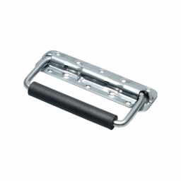 Folding handle RZ H140R.SS, stainless steel, spring-loaded, 140×82 mm, up to 55 kg