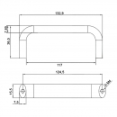 Bridge handle RZ H5424.SS, stainless steel 4 Bridge handle RZ H5424.SS, stainless steel 4
