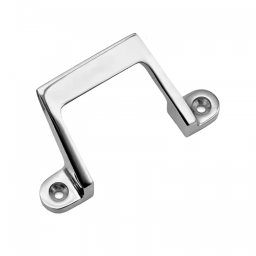 Door handle stainless steel, fastening angle 45 degrees RZ OCH96.SS, intercentre 80 mm