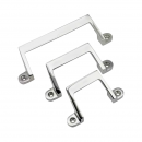 Door handle stainless steel, fastening angle 45 degrees RZ OCH96.SS, intercentre 80 mm 2