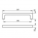 Industrial handle for cold store RZ H192.21.10AL, aluminum 1