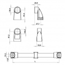Technical handles RZ 4103-200, aluminium, length 200 mm 1