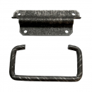 Hinged steel handle RZ RLB, 117x50 mm, black 1 Hinged steel handle RZ RLB, 117x50 mm, black 1
