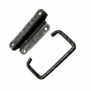 Hinged steel handle RZ RLB, 117x50 mm, black 2 Hinged steel handle RZ RLB, 117x50 mm, black 2
