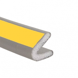 Self-adhesive metal door seal RZ G-001, PU, grey