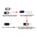 Plastic keyring with paper insert RZ B204.R, red 3 Plastic keyring with paper insert RZ B204.R, red 3