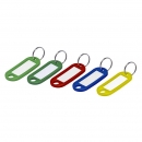 Plastic keyring with paper insert RZ B204.Y, yellow 1