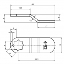 Curve bolts for postal locks RZ C0.1545, h=15 mm, L=45 mm 3 Curve bolts for postal locks RZ C0.1545, h=15 mm, L=45 mm 3