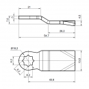 Bolt curve for postal lock RZ C2.0445 1