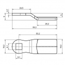 Язык для почтового замка RZ C2.0750, h=7 мм, L=50 мм 1