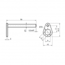 Cam for cam-type lock RZ CP.202, with pin 1