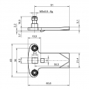 Cams for locks of electrical enclosures RZ R051C, h=0 mm, L=51 mm, 3 pls 3 Cams for locks of electrical enclosures RZ R051C, h=0 mm, L=51 mm, 3 pls 3
