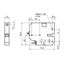 Electric lock for parcel lockers RZ EL01-25, steel, without pin, black, 2 connectors 2 Electric lock for parcel lockers RZ EL01-25, steel, without pin, black, 2 connectors 2