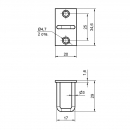 Electric lock for parcel lockers RZ EL01-25, steel, without pin, black, 2 connectors 3 Electric lock for parcel lockers RZ EL01-25, steel, without pin, black, 2 connectors 3