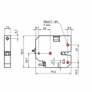 Electric lock for parcel lockers RZ EL01-25, steel, without pin, black, 2 connectors 4 Electric lock for parcel lockers RZ EL01-25, steel, without pin, black, 2 connectors 4