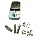 Electronic door lock RZ M-1601, Zn alloy, 10-digit code, sec.10B, vertical, on thickness 0.6-2 mm, black/silver 2 Electronic door lock RZ M-1601, Zn alloy, 10-digit code, sec.10B, vertical, on thickness 0.6-2 mm, black/silver 2