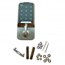 Electronic door lock RZ M-1601, Zn alloy, 10-digit code, sec.10B, vertical, on thickness 0.6-2 mm, black/silver 3 Electronic door lock RZ M-1601, Zn alloy, 10-digit code, sec.10B, vertical, on thickness 0.6-2 mm, black/silver 3