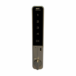 Code lock for drawers RZ M-1604L, Zn alloy, 4-digital code, sec. 10000, vertical, on thickness 0.6-20 mm, black/silver Code lock for drawers RZ M-1604L, Zn alloy, 4-digital code, sec. 10000, vertical, on thickness 0.6-20 mm, black/silver